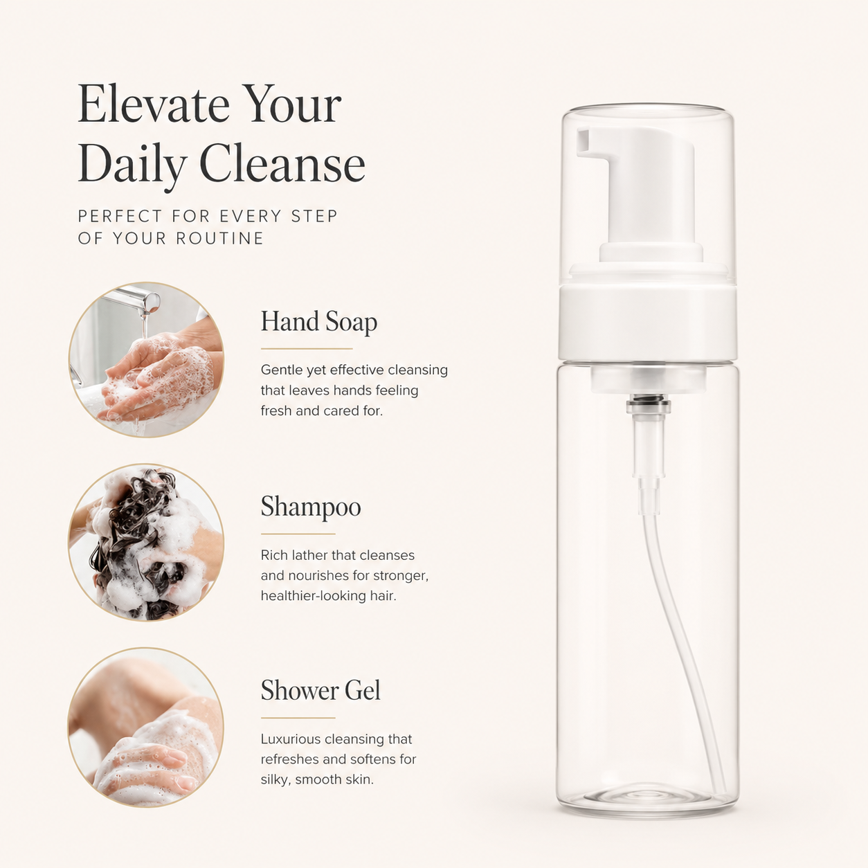 Sova Foam Cleanser Bottle