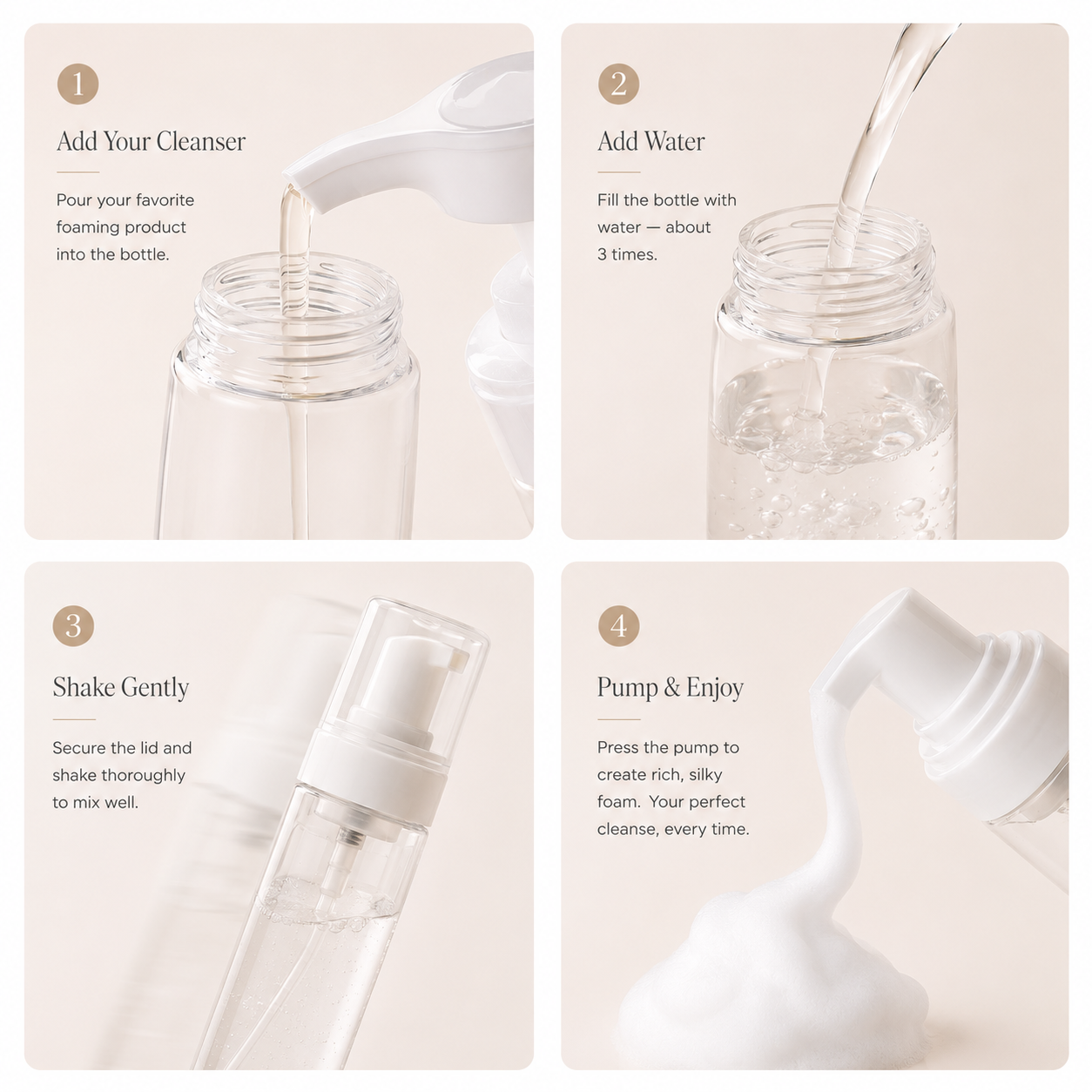 Sova Foam Cleanser Bottle