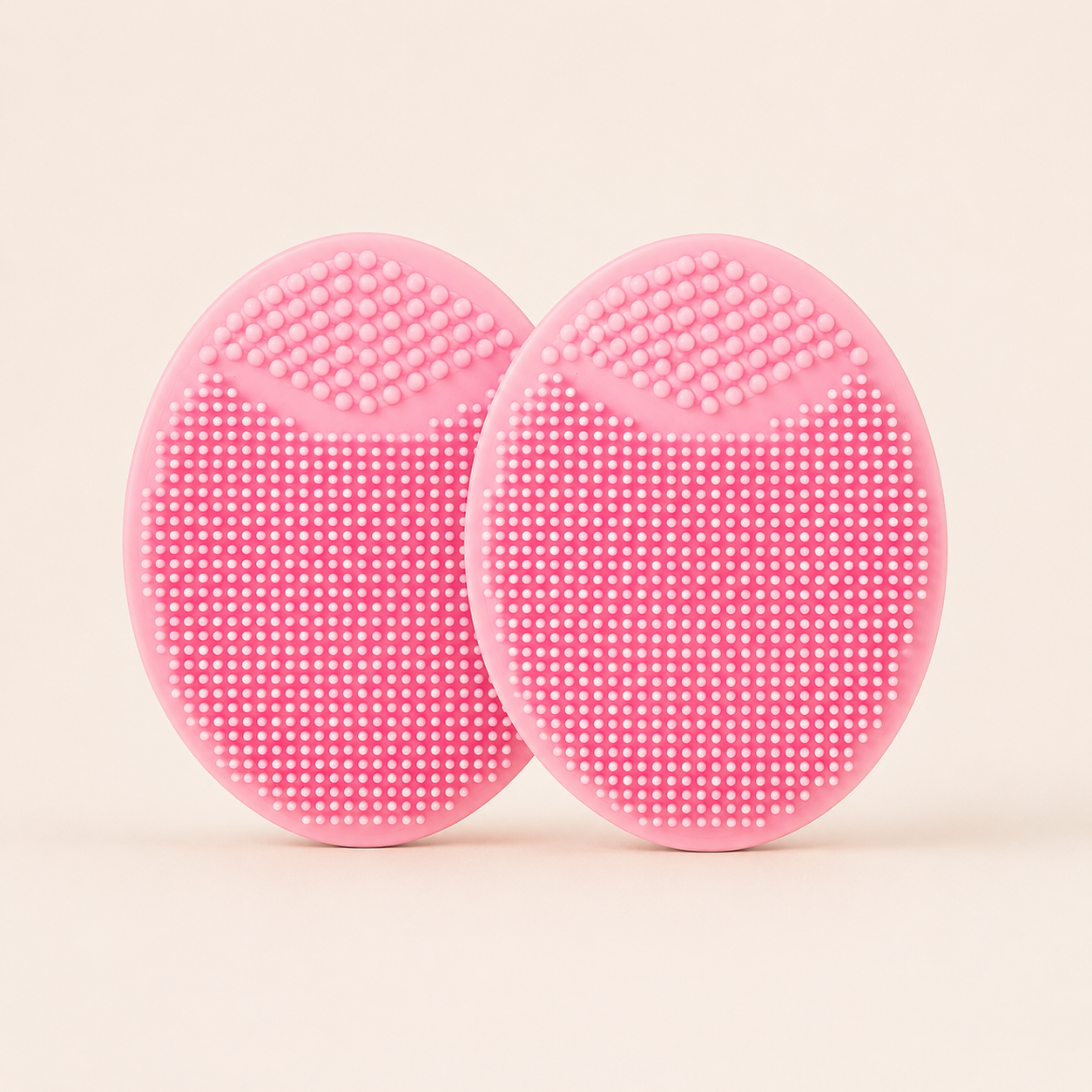 Sova Silicone Scrubber skincare cleansing tool on soft neutral background